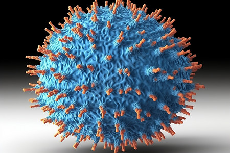 3d详细抽象病毒背景图片