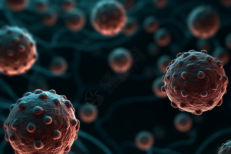 医疗病毒细胞背景图片