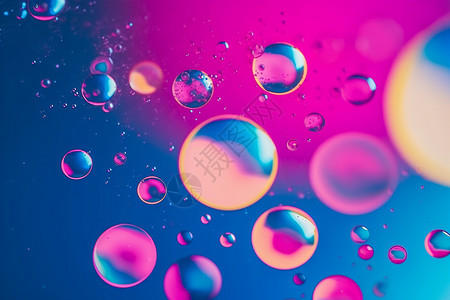 彩色水泡泡彩色的气泡背景设计图片