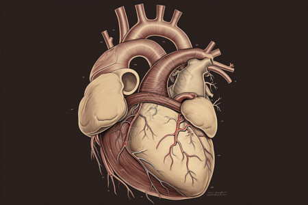 黑色背景下的心脏高清图片