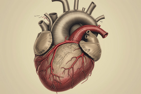 心脏的平面图高清图片