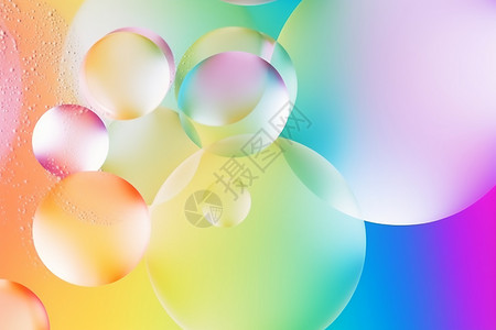 彩色气泡背景背景图片