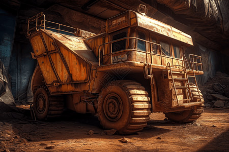 大型采矿设备背景图片
