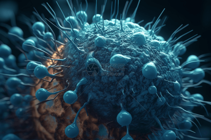 3D显微病毒图片