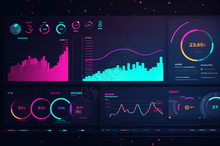 实时更新的分析仪表板高清图片