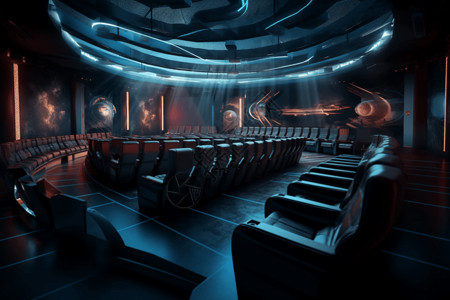 4D体验剧场背景图片