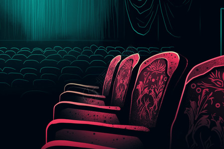 剧院座椅座椅天鹅绒面料设计图片