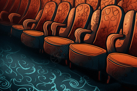 剧院的座椅图片