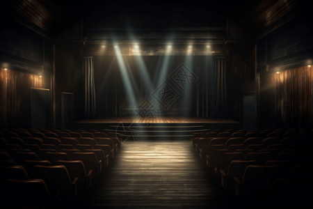黑暗的剧院背景图片