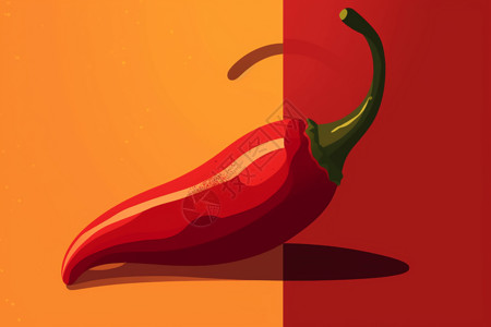 红黄色的辣椒背景图片