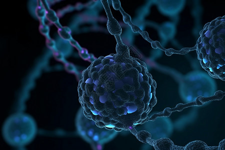 生物学脱氧核糖核酸链3D概念图设计图片