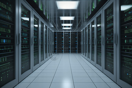 主机服务数据中心的服务器概念图图片