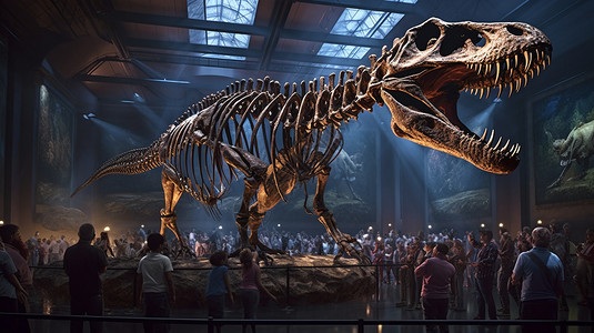 博物馆恐龙展图片图片