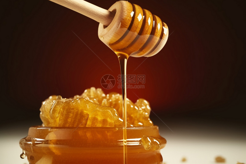 新鲜的有机蜂蜜图片