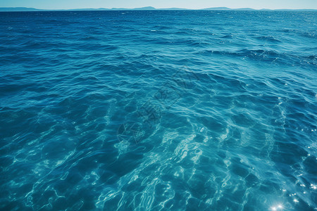 蓝色的海水背景图片