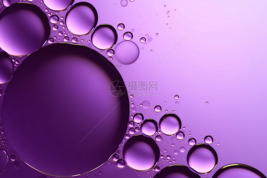 紫色泡泡背景图片