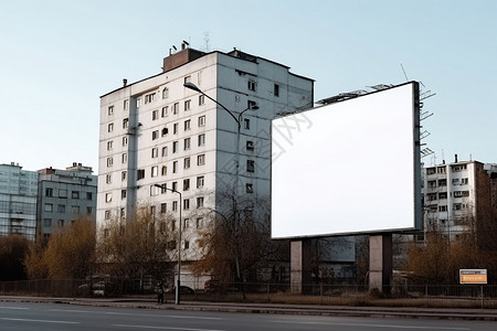 城市户外广告背景图片