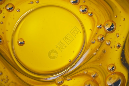 黄色泡泡黄色液体背景设计图片