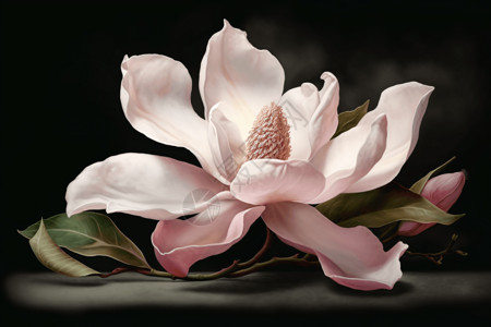 木兰天池风格的白玉兰设计图片