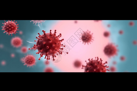 人体生物病毒3d概念图图片