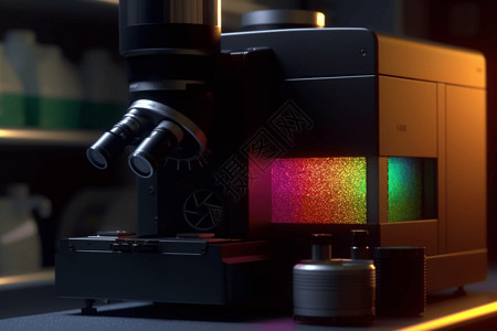 光发射光谱仪3D概念图图片