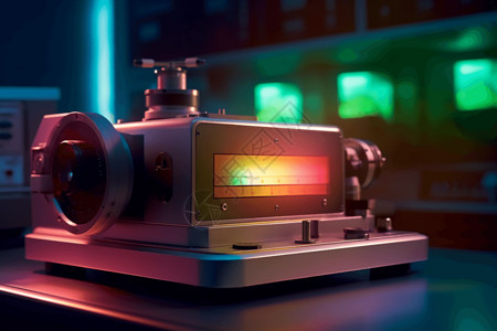 发射的光实验室光发射光谱仪3D概念图设计图片
