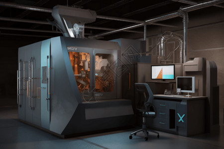 实验室能量色散x射线光谱系统3D概念图高清图片
