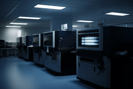 实验室光刻系统3D概念图背景图片