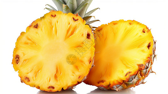 香甜多汁的菠萝背景图片