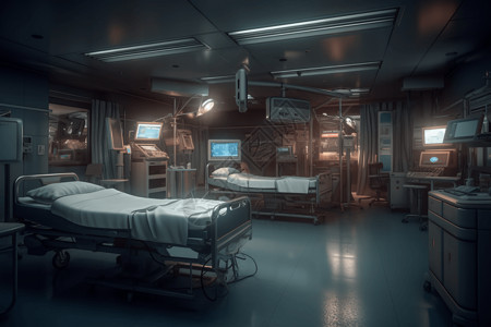 医院抢救室大型医疗急诊室床位设计图片