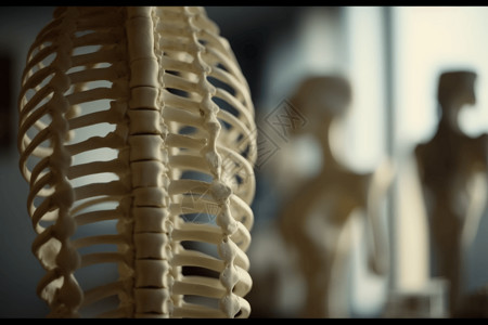3D医疗模型骨骼背景图片