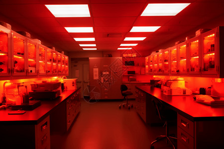 实验室二极管的发光效果图片