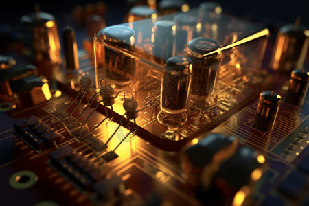 二极管电子元件3D概念图图片