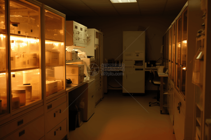 生物实验室的内部图片