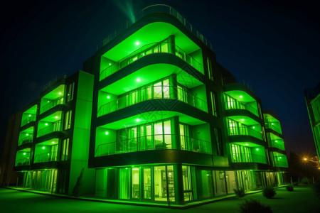 绿色建筑背景图片