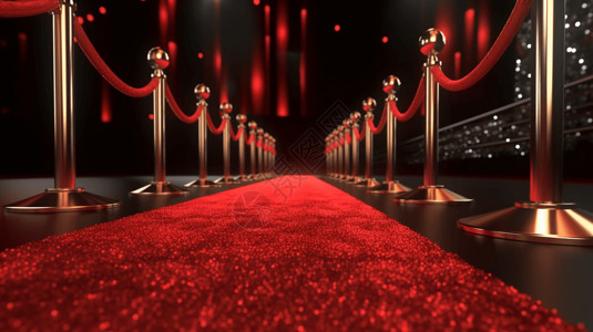 好莱坞明星红地毯通道设计图片