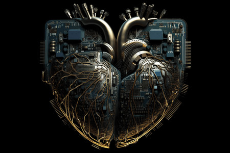 技术的心脏概念图图片