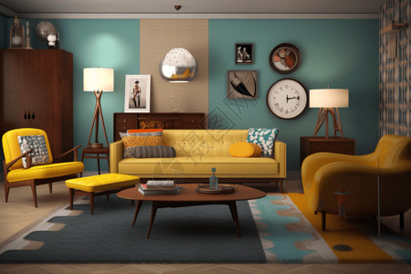 老式沙发老式风格的现代家居设计图片