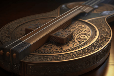 口琴设计素材传统乐器细节图背景