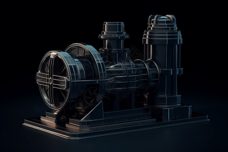 深色的强力水泵设计图片