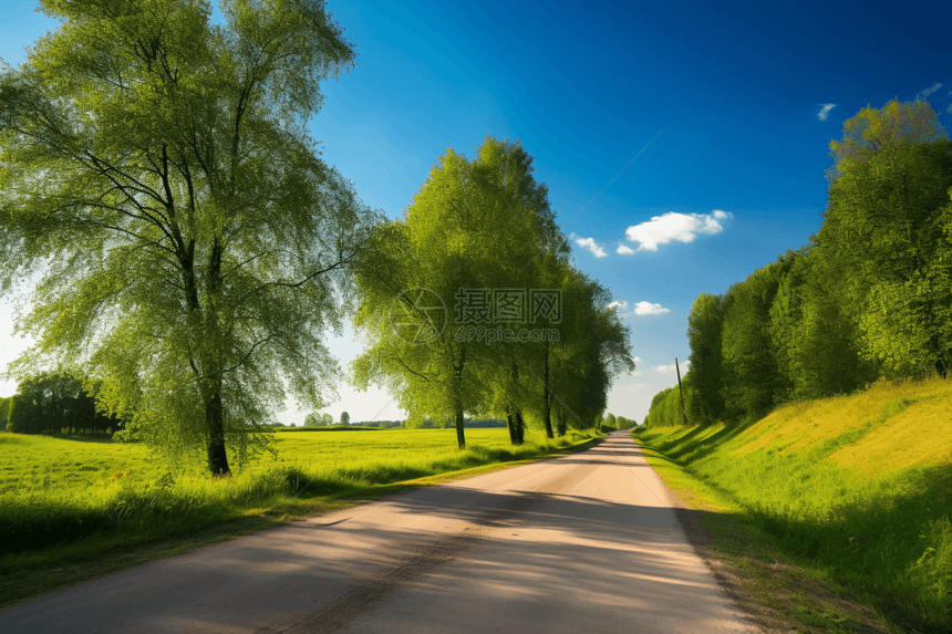 乡村的道路图片