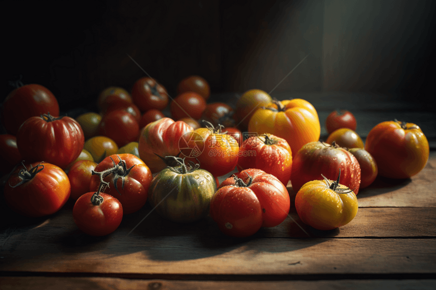 彩色的西红柿图片