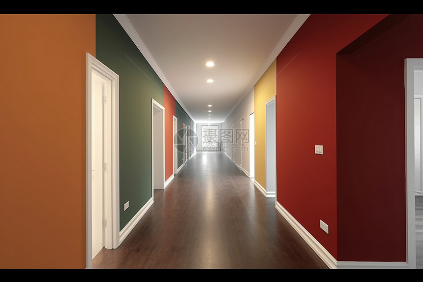 彩色的走廊图片