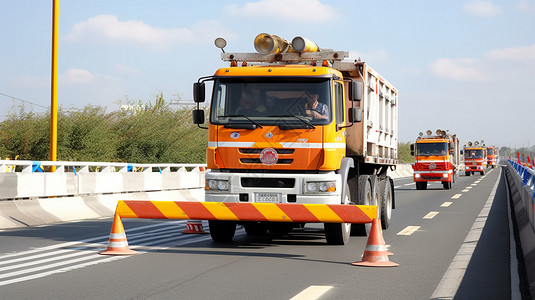 抢修道路汽车图背景图片