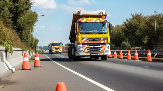 抢修道路汽车图片高清图片