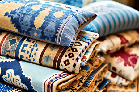 伊斯坦布尔纺织床品背景图片
