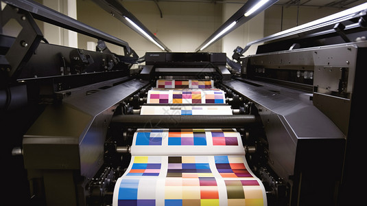 包装印刷厂多面体印刷厂中的印刷设备设计图片