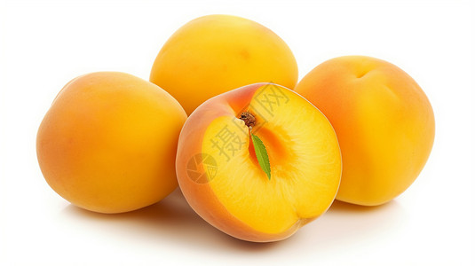 成熟的黄色桃子图片图片