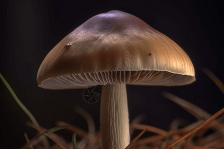 雨伞形状的蘑菇背景图片