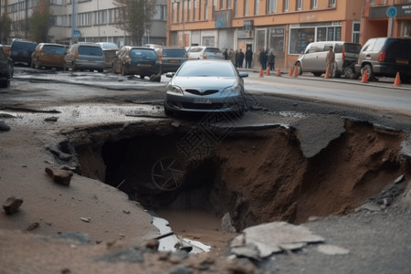 吞噬汽车的道路背景